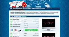 Desktop Screenshot of onlineblackjackformoney.org